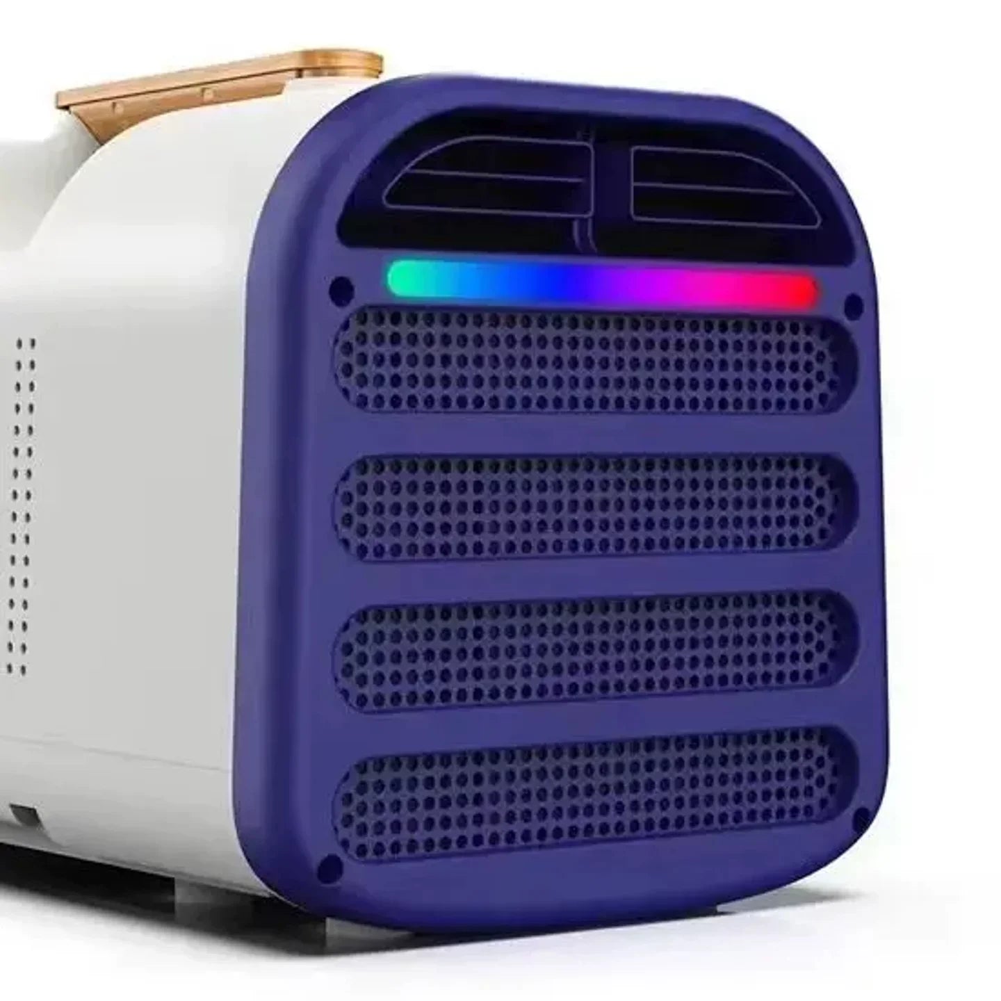 Personal Desktop Cooler & Air Purifier with Bamboo Handle