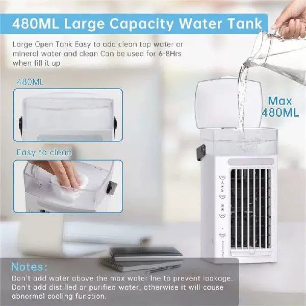 USB Desktop Evaporative Cooler with Carbon Cooling Pad