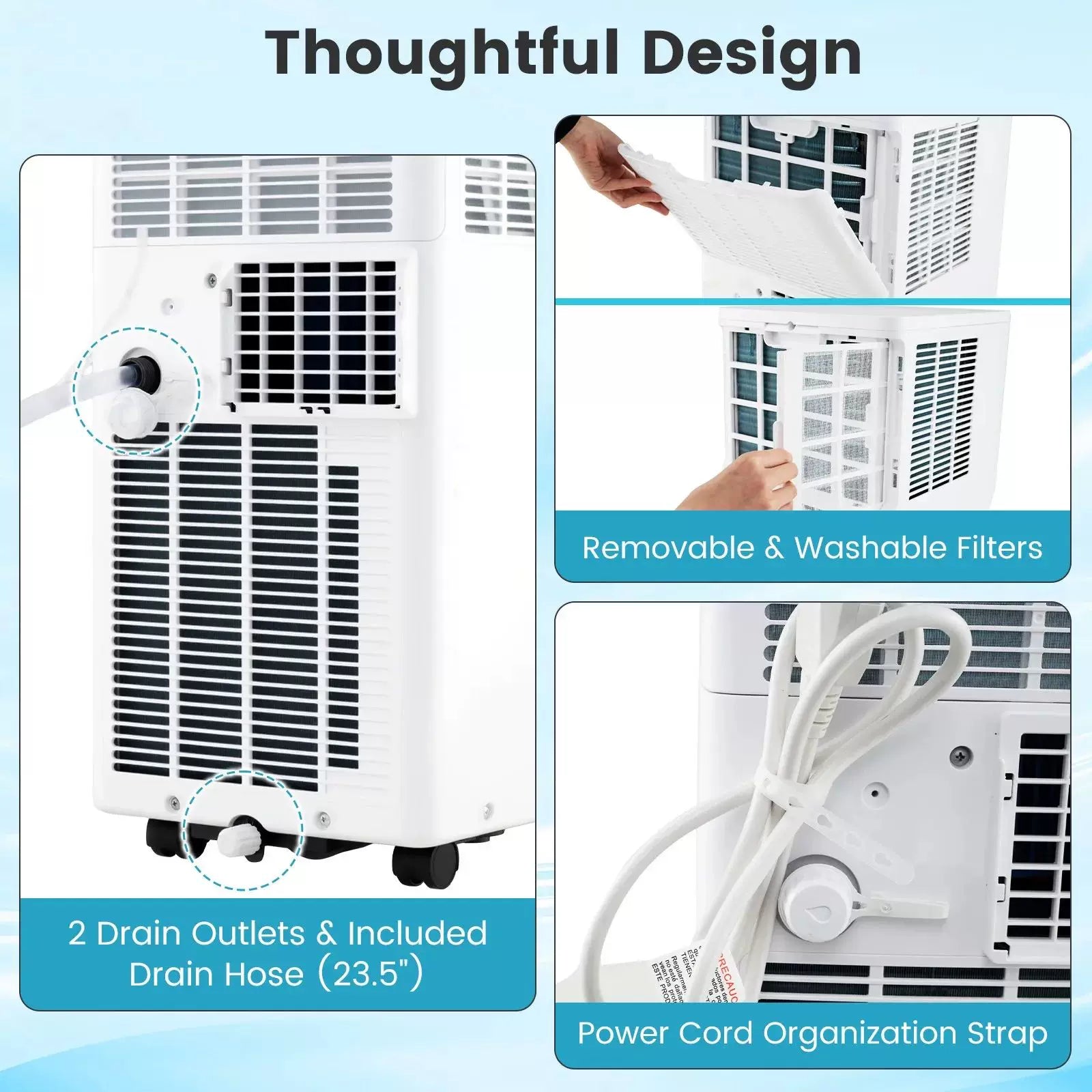 Portable Air Conditioning Tower with Remote & Dehumidifier