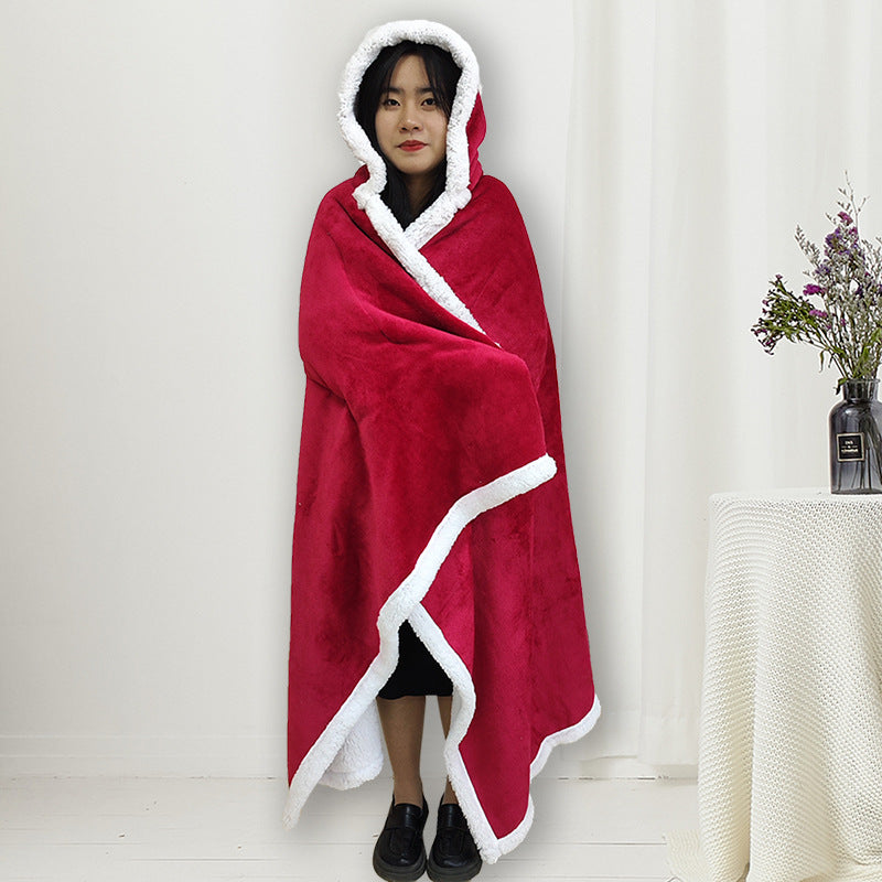 Women's Hooded Fleece Blanket