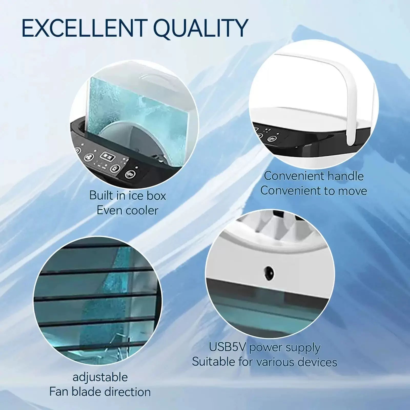 Portable Ultrasonic Desktop Cooler & Humidifier