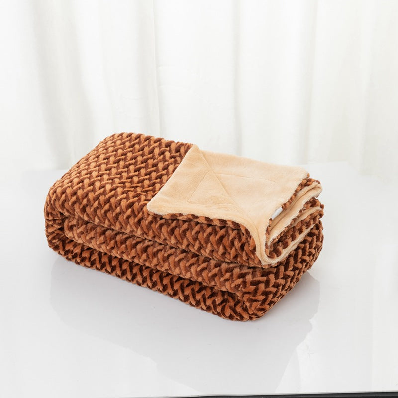 Women's Soft Cozy Microfiber Blanket - Reversible Design