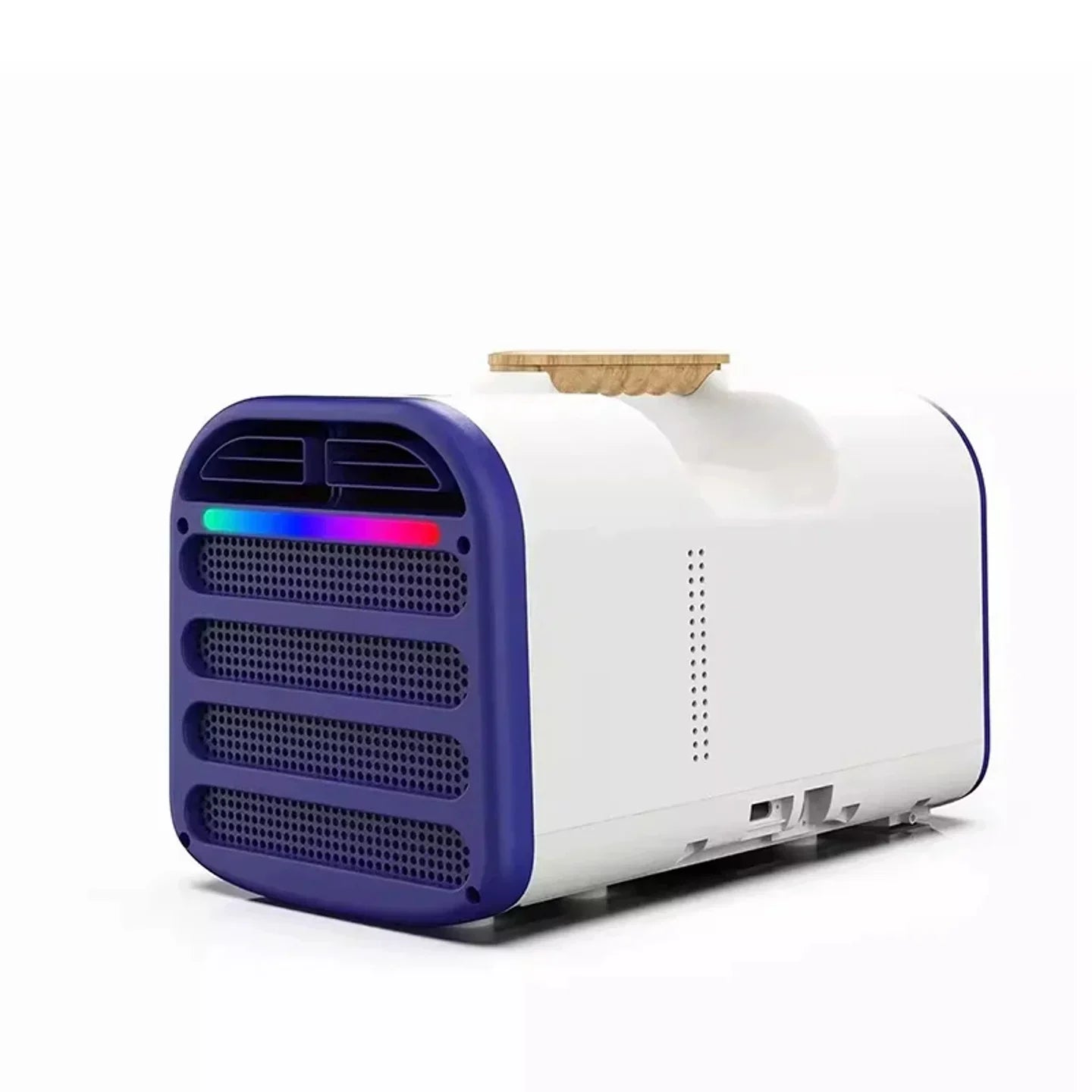 Personal Desktop Cooler & Air Purifier with Bamboo Handle