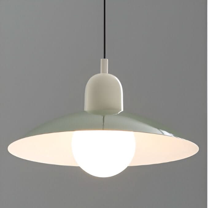 Modern Macaron Bauhaus Pendant Light, Iron Shade