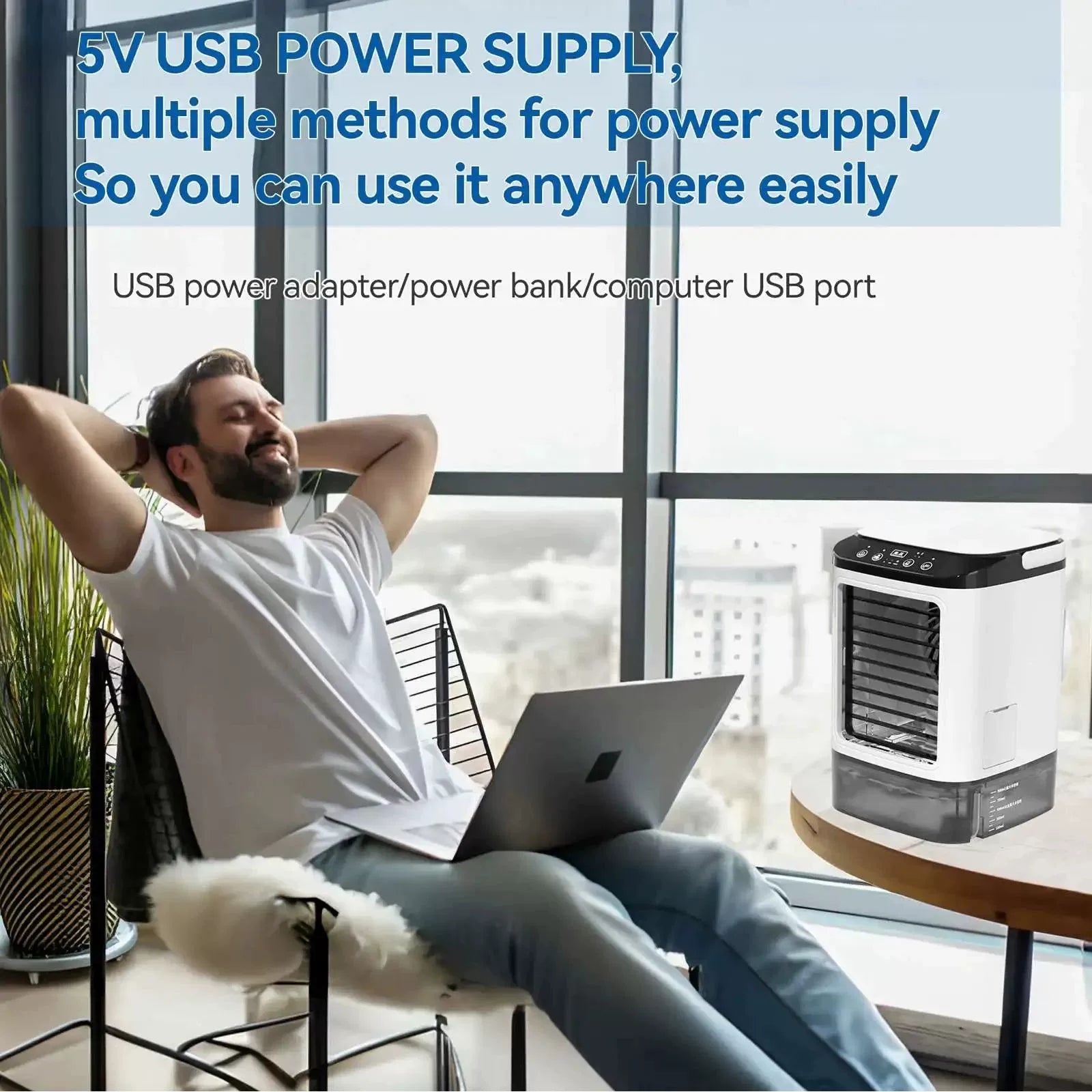 Portable Ultrasonic Desktop Cooler & Humidifier