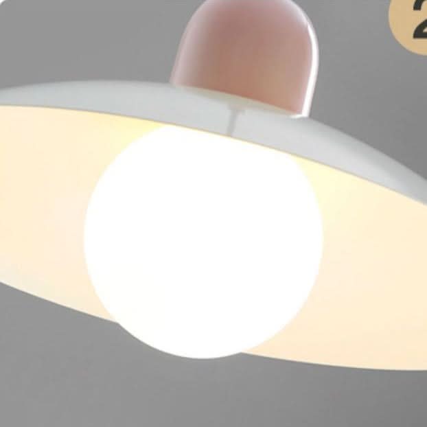 Modern Macaron Bauhaus Pendant Light, Iron Shade