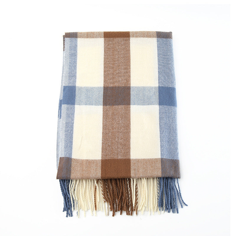 Women's Fashionable Fringed Scarf - Soft Everyday Accessory