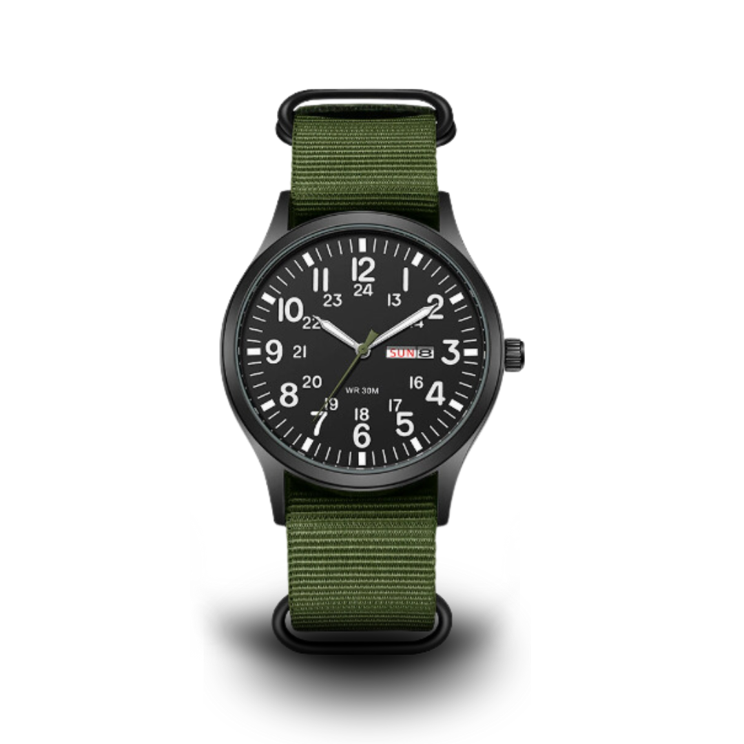 Men's Rugged Outdoor Watch – Waterproof Military Style