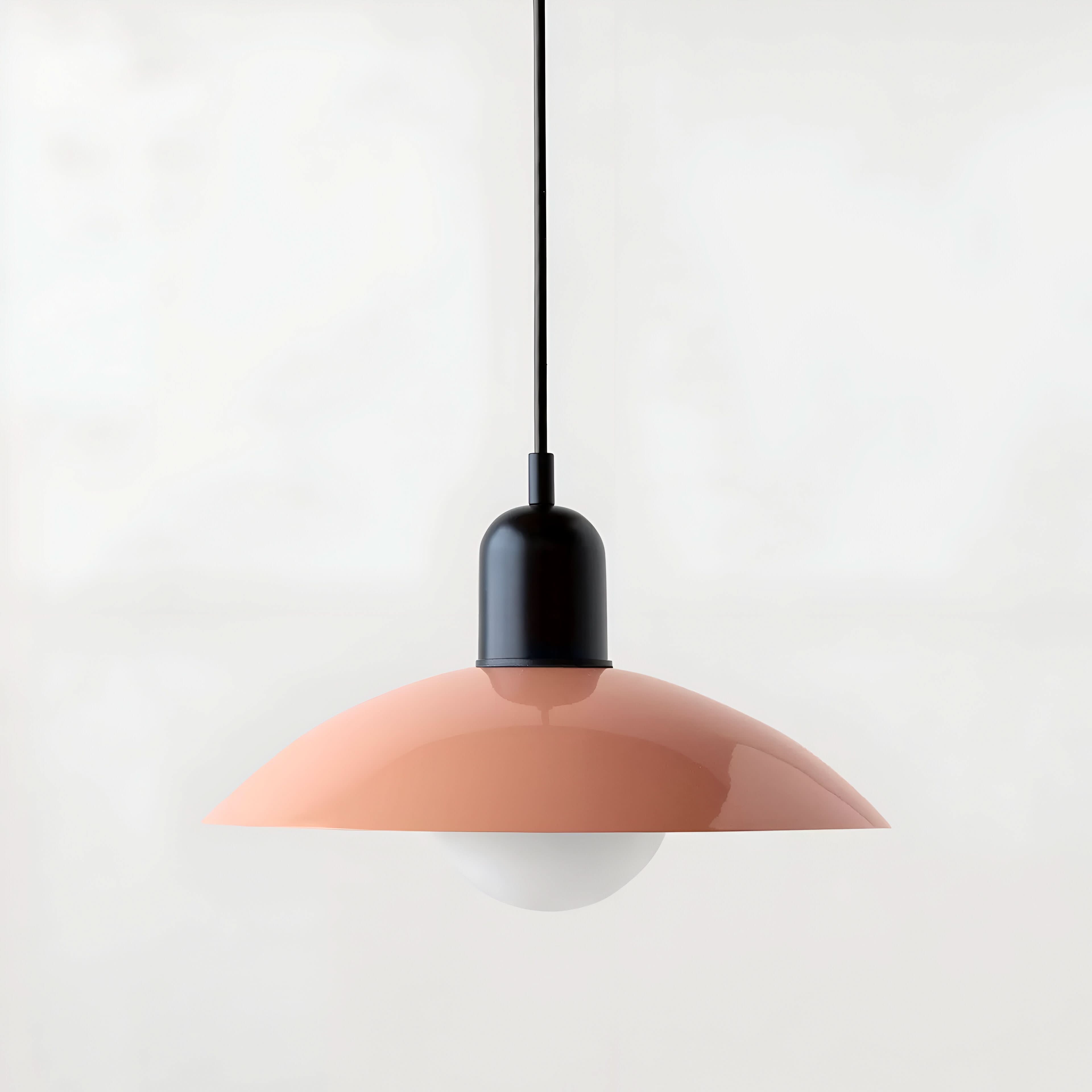 Modern Macaron Bauhaus Pendant Light, Iron Shade