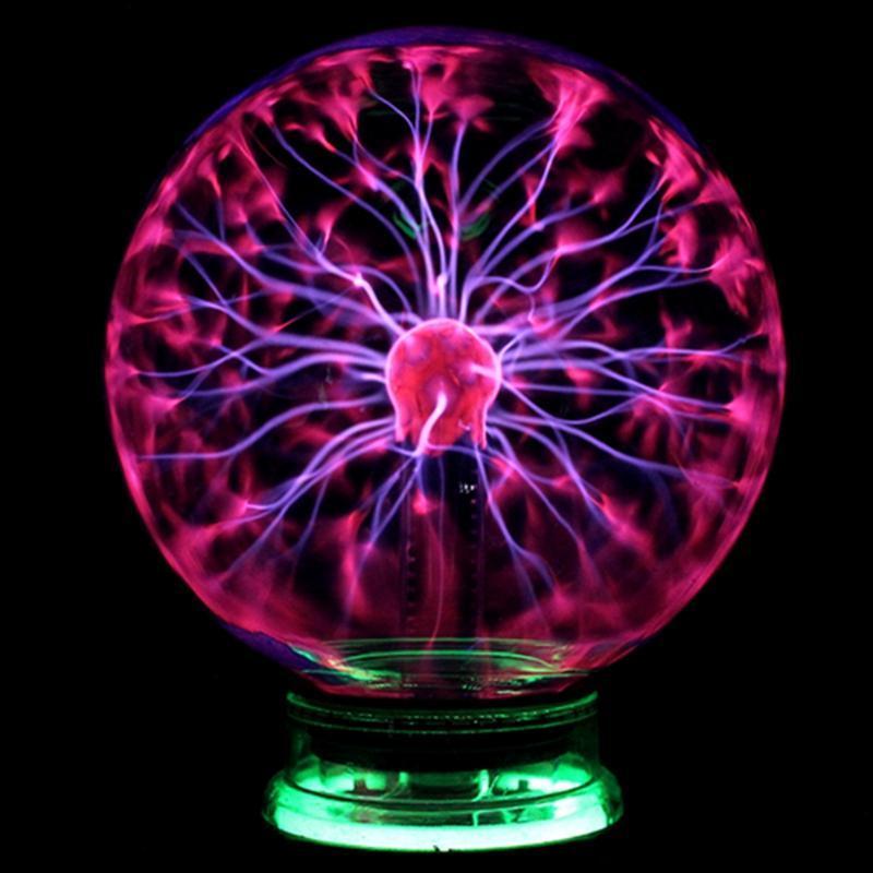 Interactive Plasma Ball Night Light - Touch Responsive