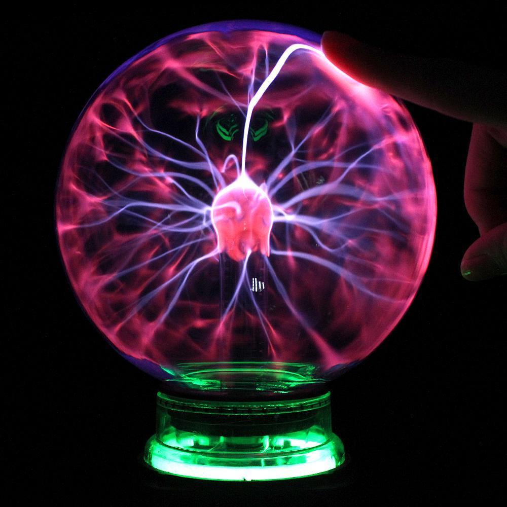 Interactive Plasma Ball Night Light - Touch Responsive