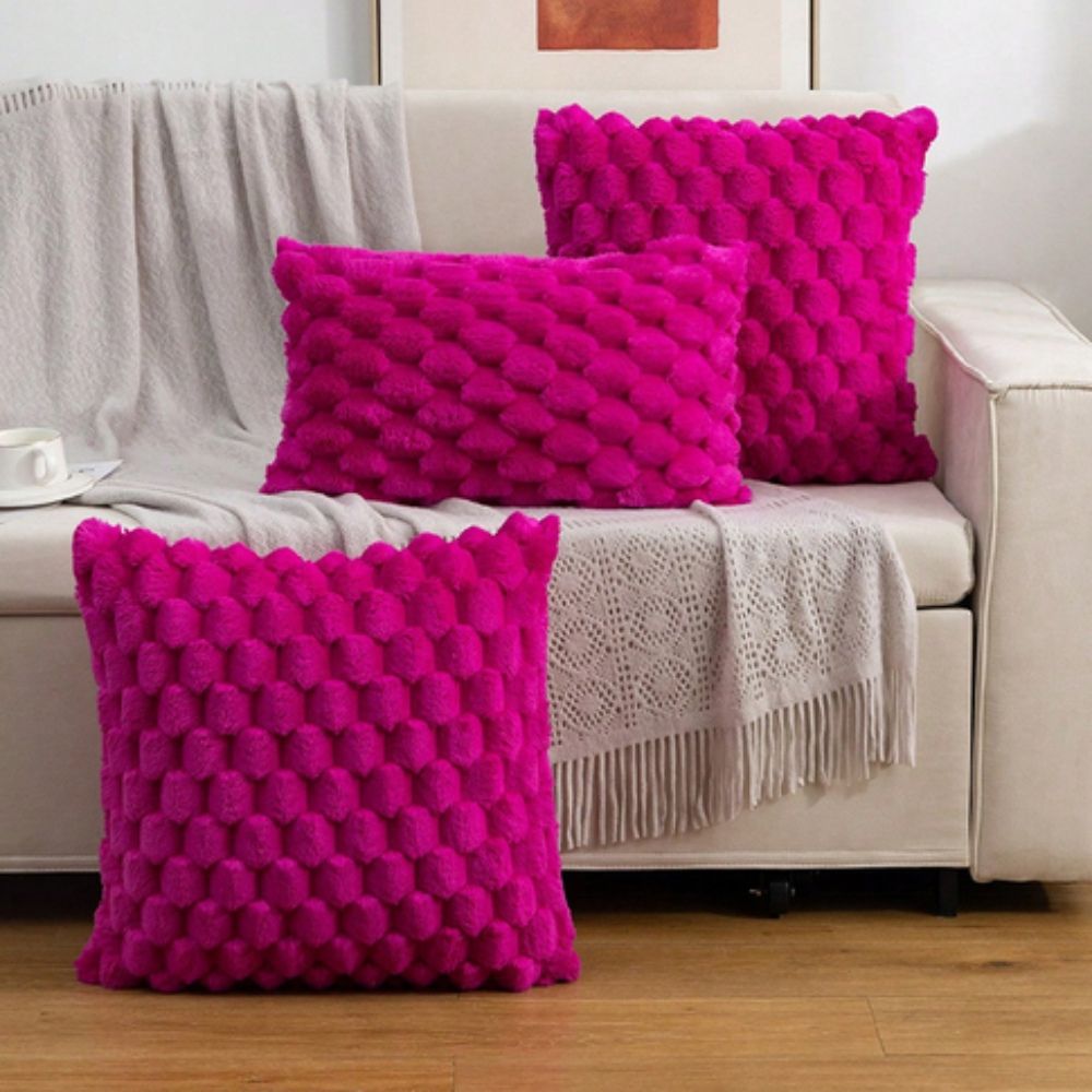 Plush Marshmallow 3D Texture Cushion Cover
