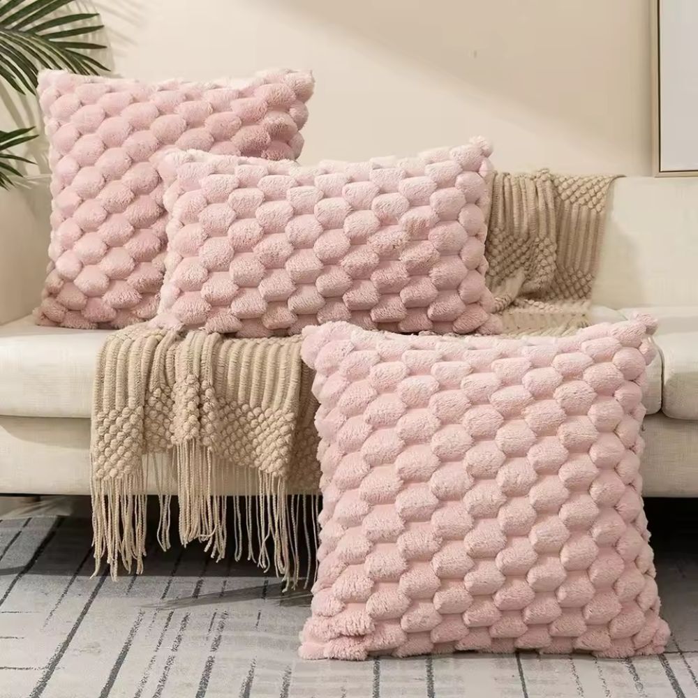 Plush Marshmallow 3D Texture Cushion Cover