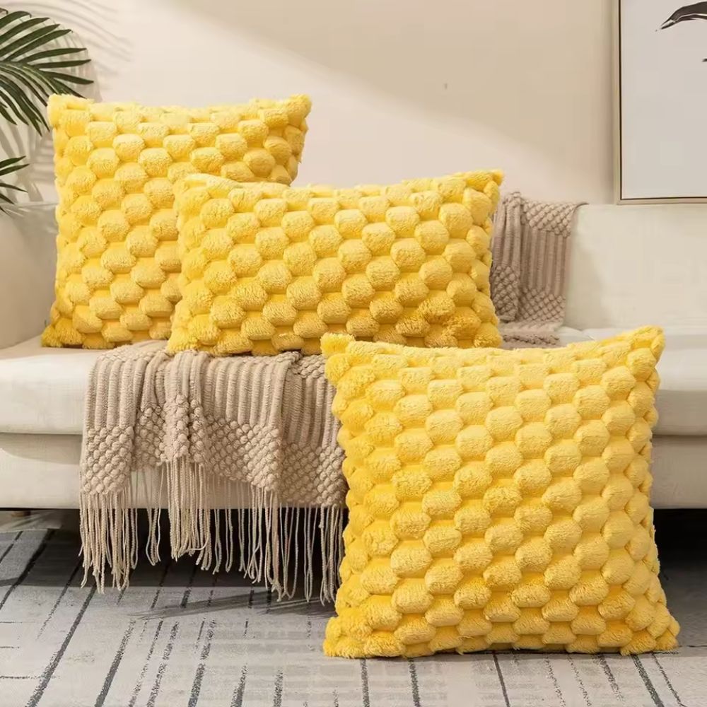 Plush Marshmallow 3D Texture Cushion Cover