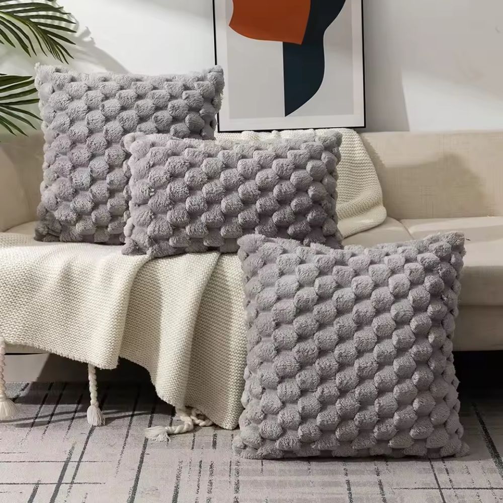 Plush Marshmallow 3D Texture Cushion Cover