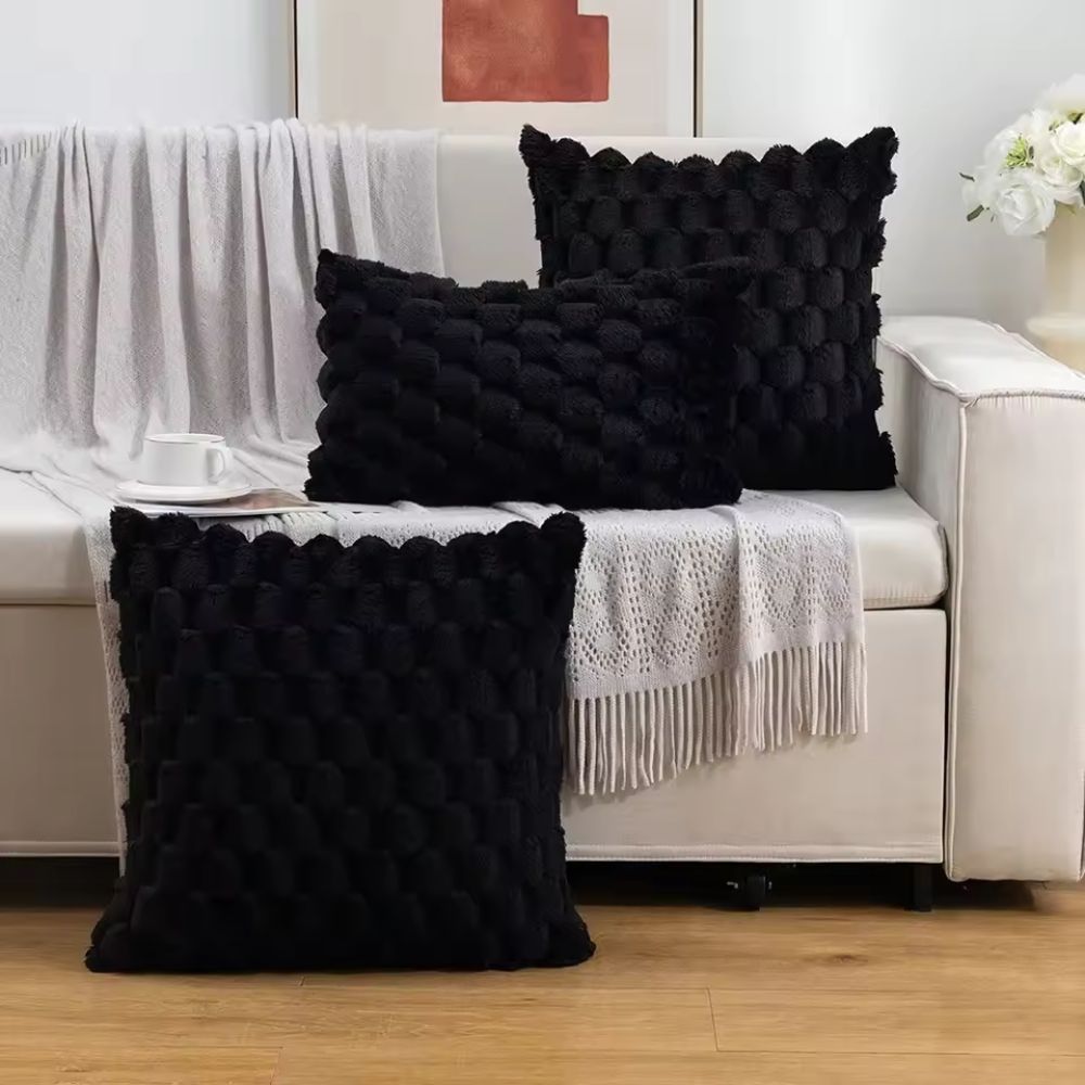 Plush Marshmallow 3D Texture Cushion Cover