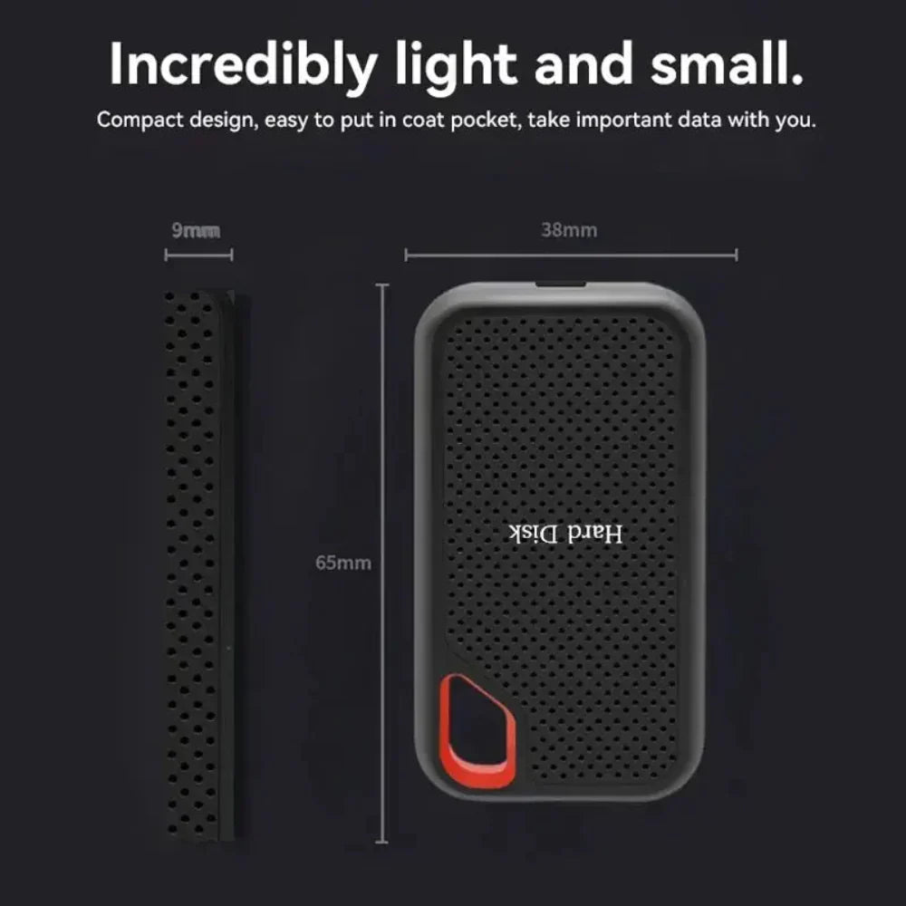 Portable External SSD - High-Speed Shockproof Storage Drive
