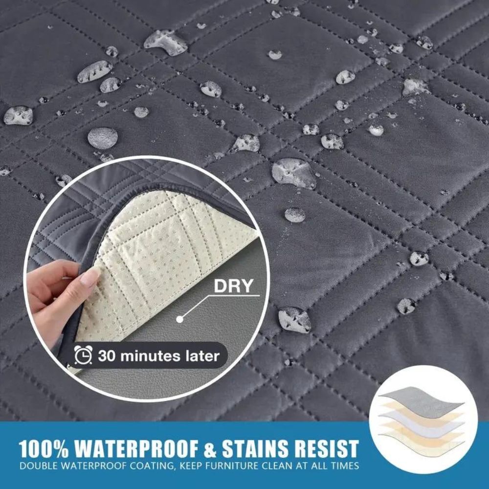 Waterproof Recliner Slipcover, Pet-Friendly Non-Slip