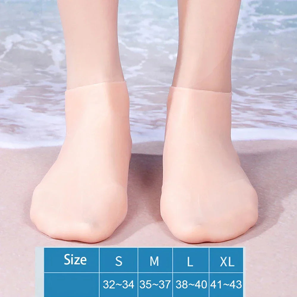 Silicone Water Socks - Non-Slip Beach and Swim Shoes