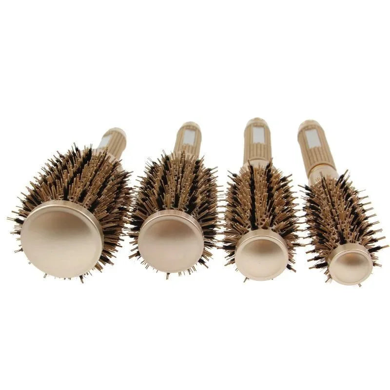 Ceramic Ionic Round Hair Brush Set with Boar Bristles