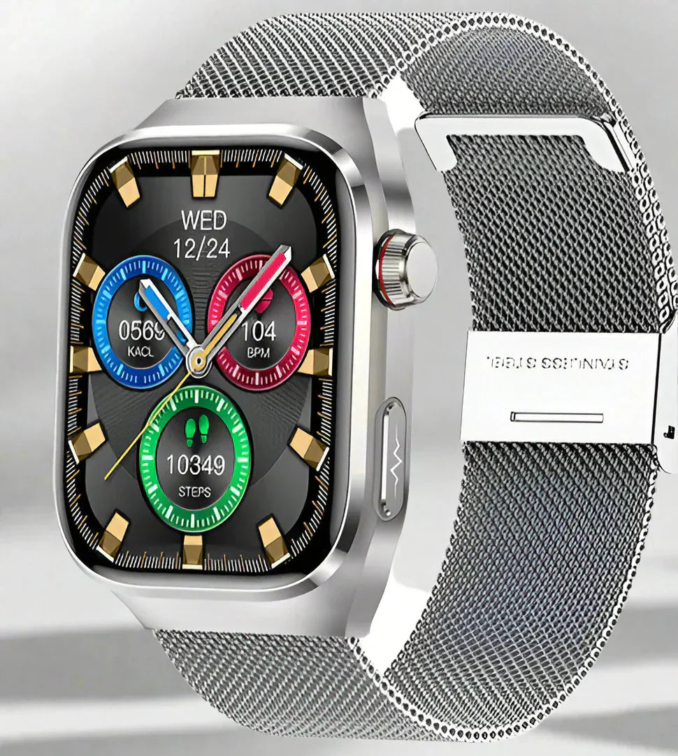 Smart Health Tracking Watch - Heart Rate & Wellness Display