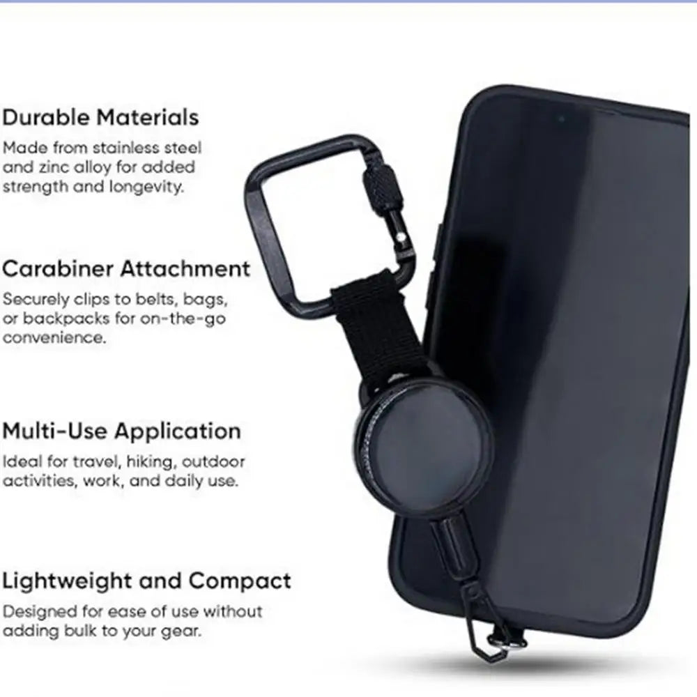 Retractable Phone Security Holder | Anti-Theft Belt Clip