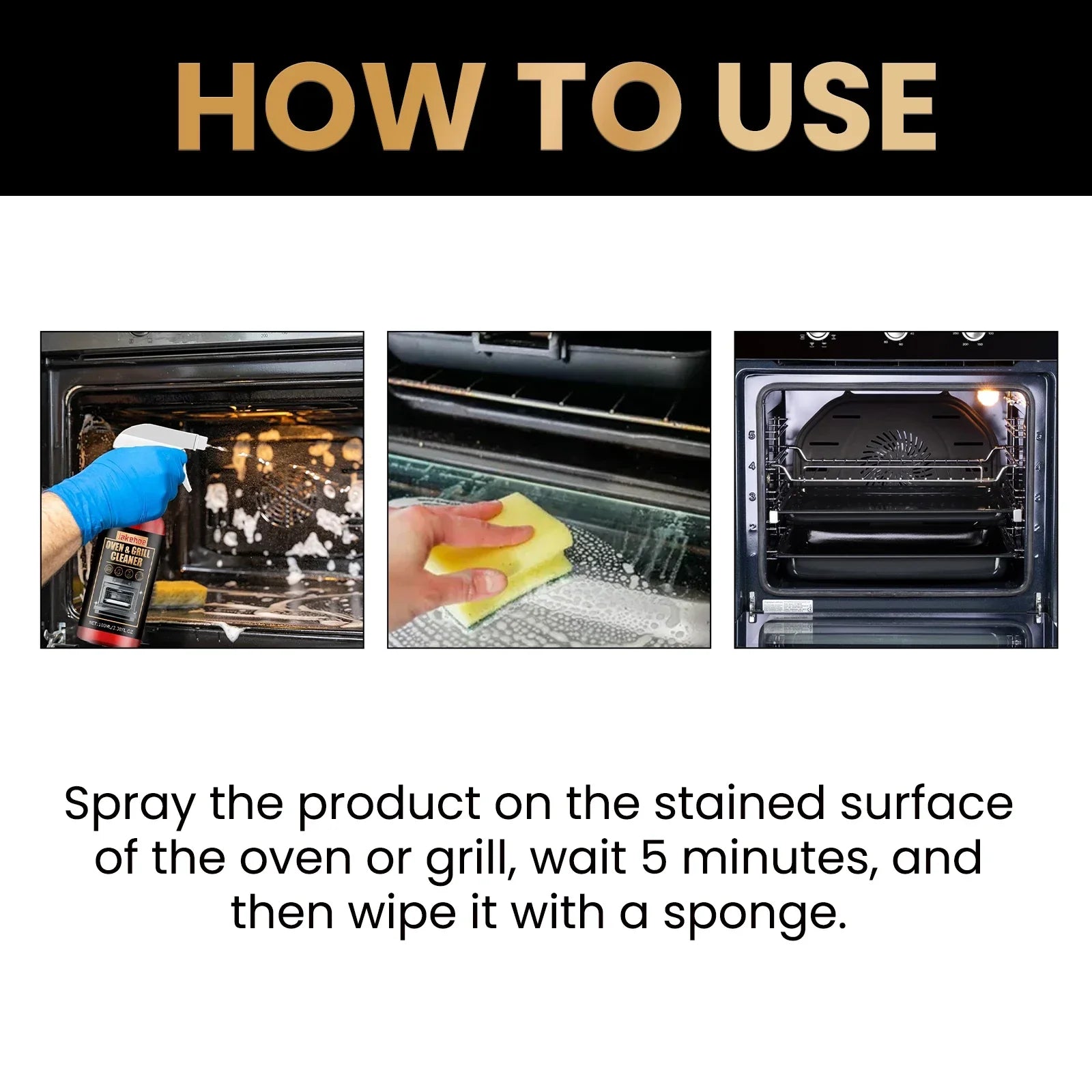 Heavy-Duty Oven & Grill Cleaner - Grease Removal Spray