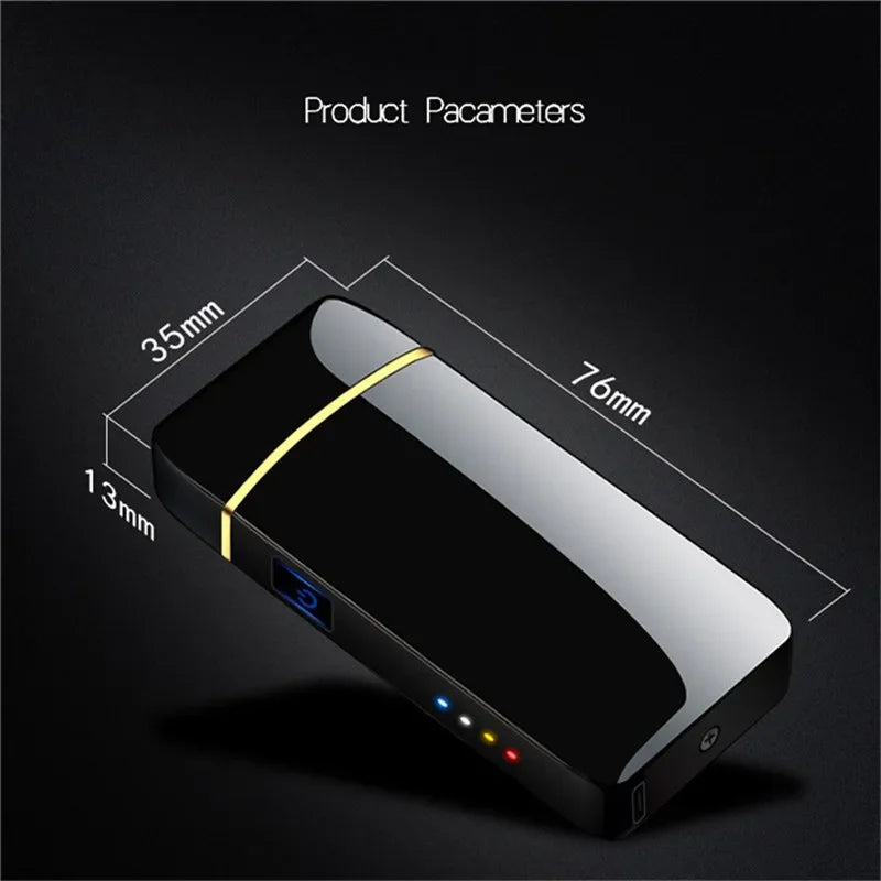 Rechargeable Plasma Arc Lighter – Windproof Double Arch Design