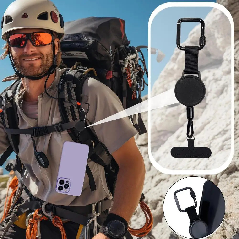 Retractable Phone Security Holder | Anti-Theft Belt Clip
