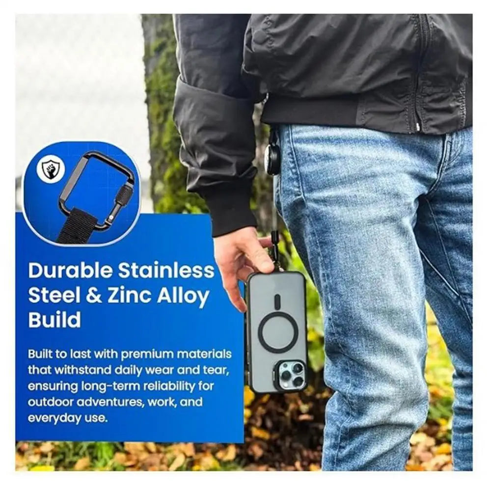 Retractable Phone Security Holder | Anti-Theft Belt Clip