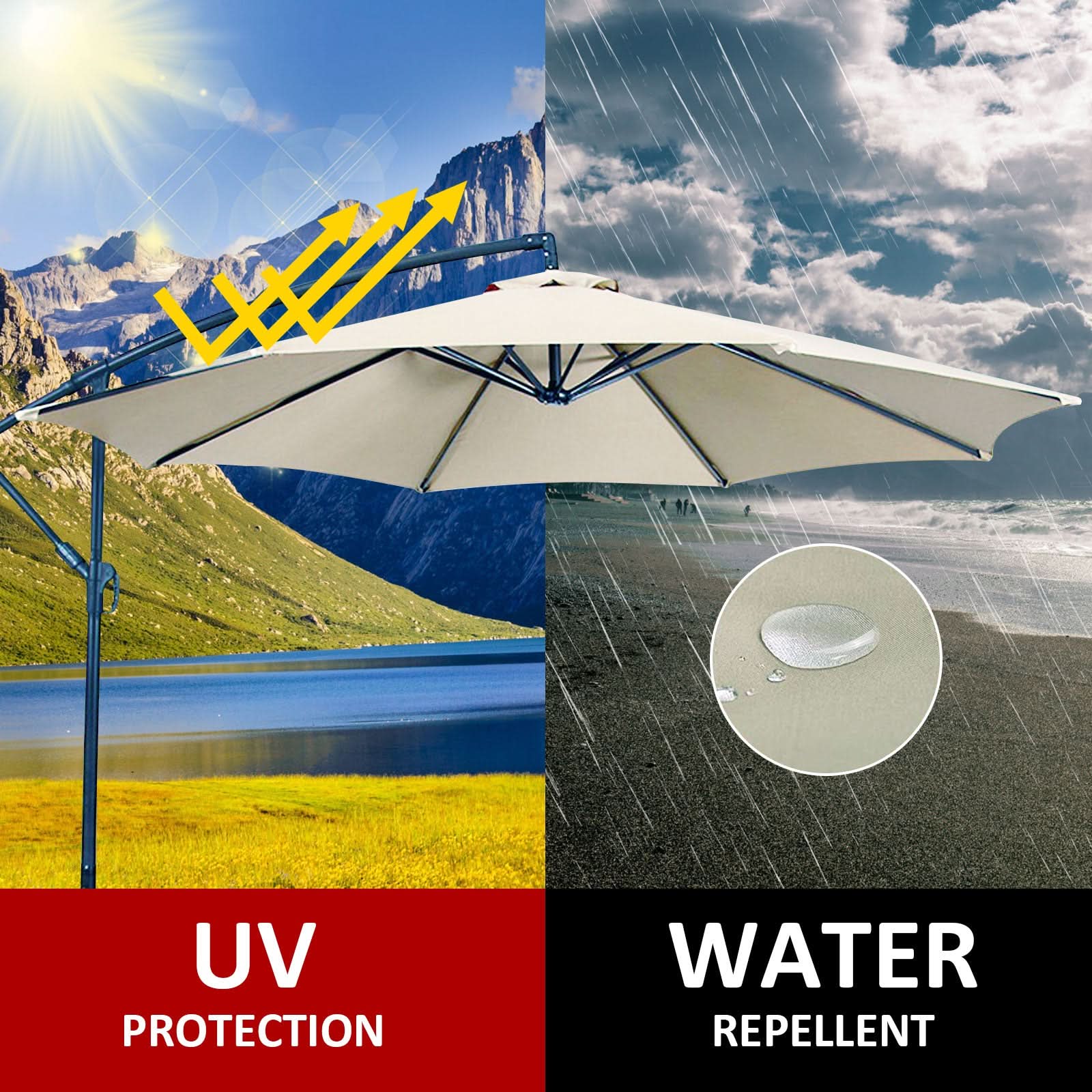 Arbo Premium UV-Resistant Outdoor Canopy, UV30+