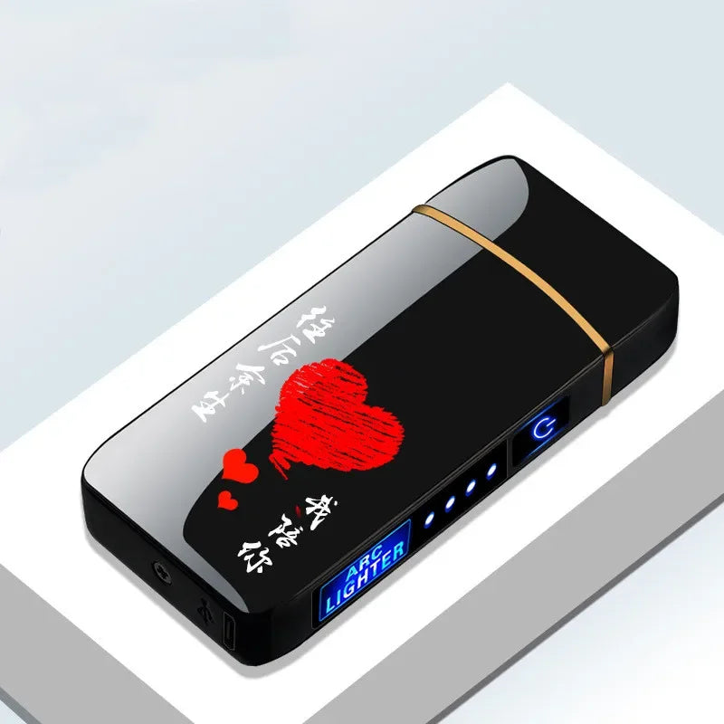 Rechargeable Plasma Arc Lighter – Windproof Double Arch Design