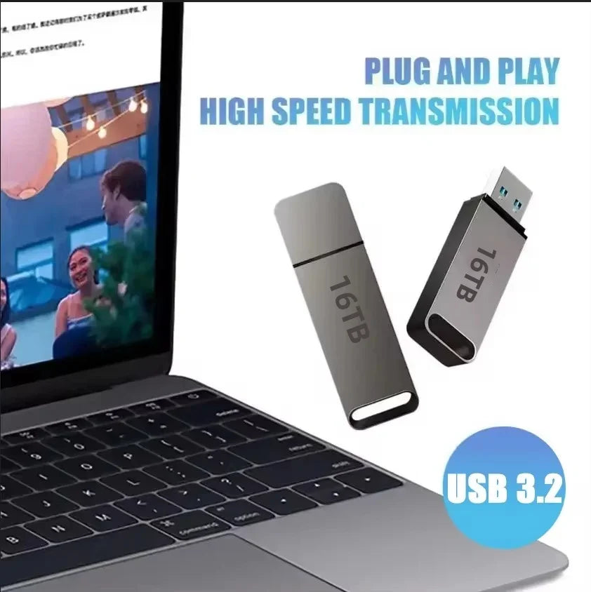 USB 3.2 High-Speed Flash Drive – Waterproof & Shockproof