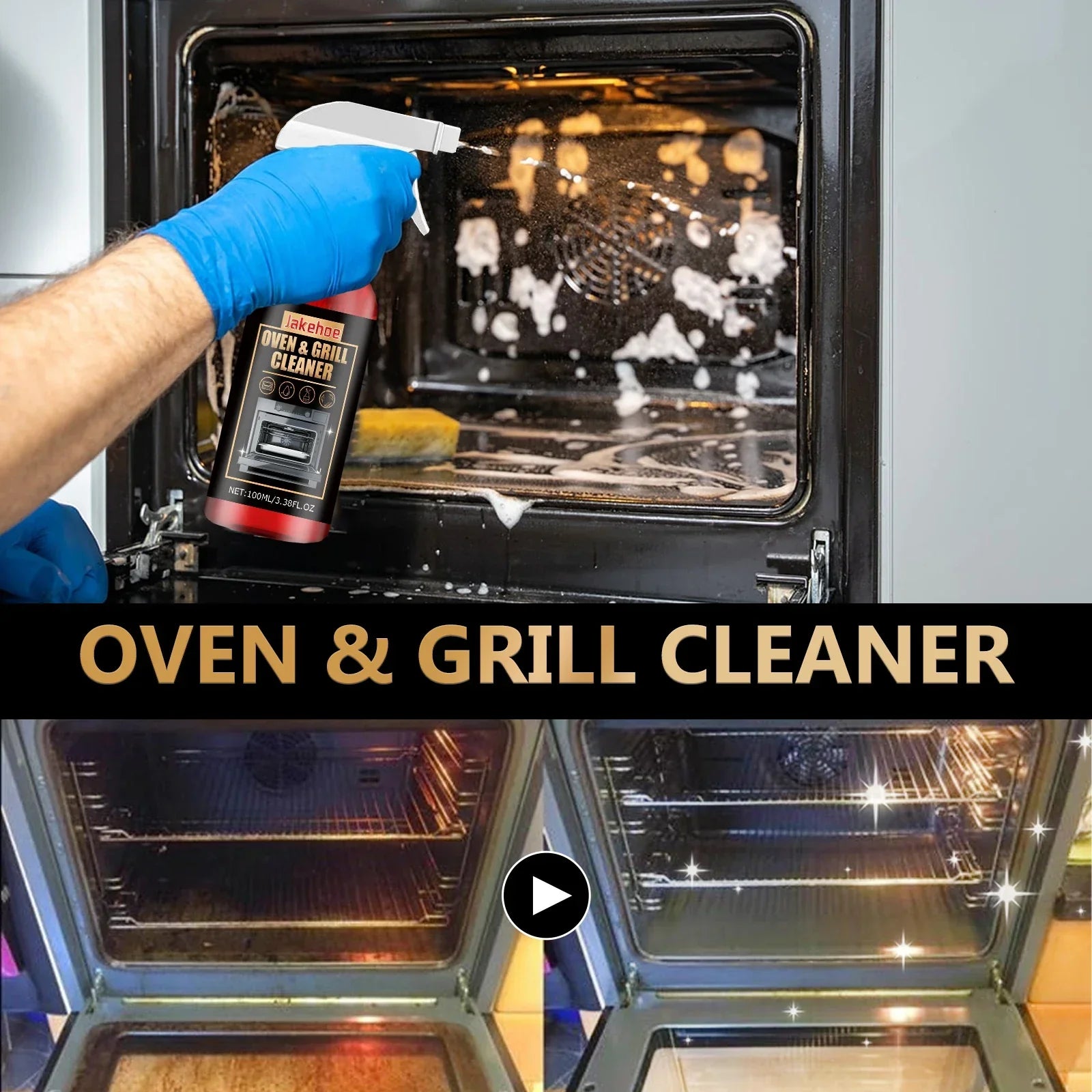 Heavy-Duty Oven & Grill Cleaner - Grease Removal Spray