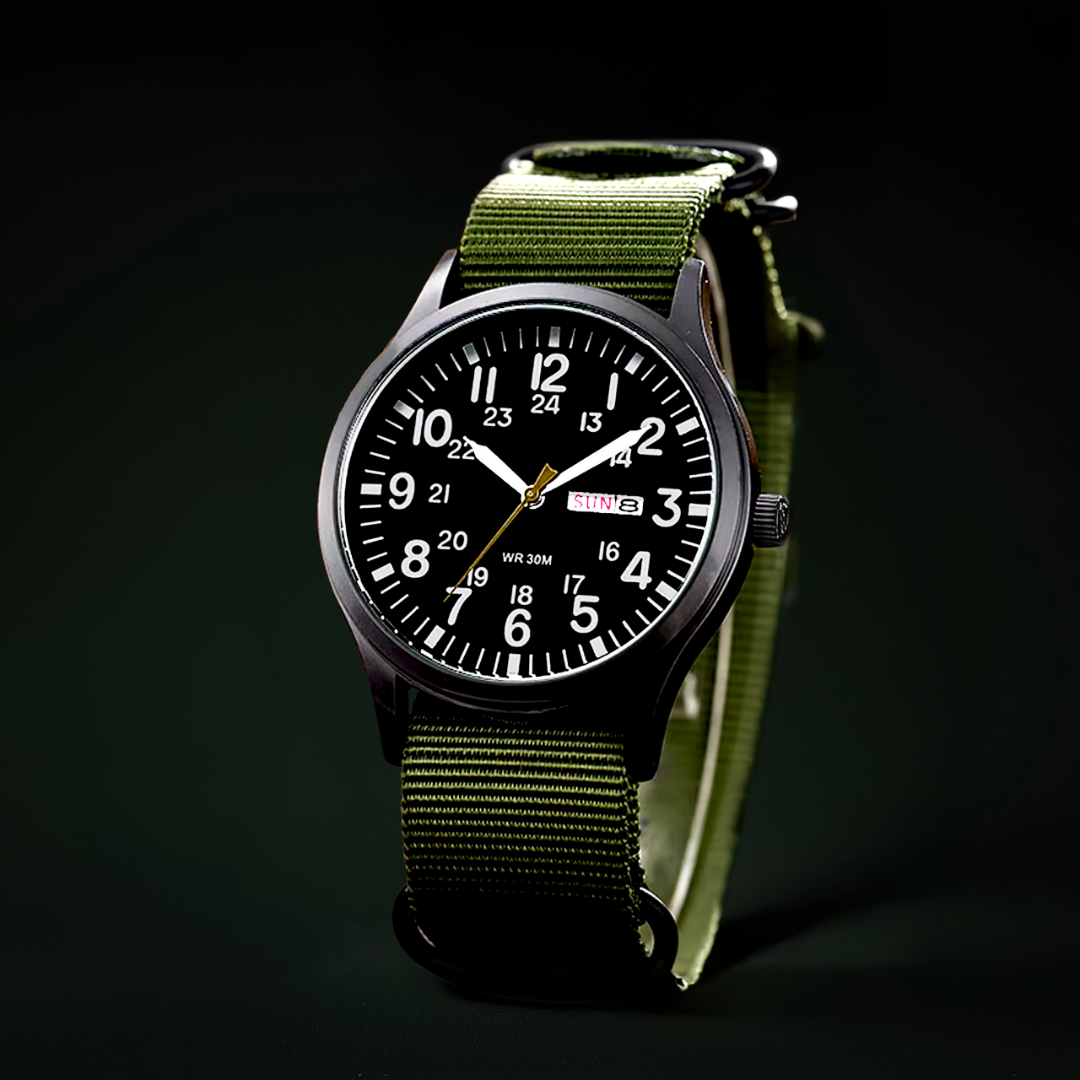 Men's Rugged Outdoor Watch – Waterproof Military Style