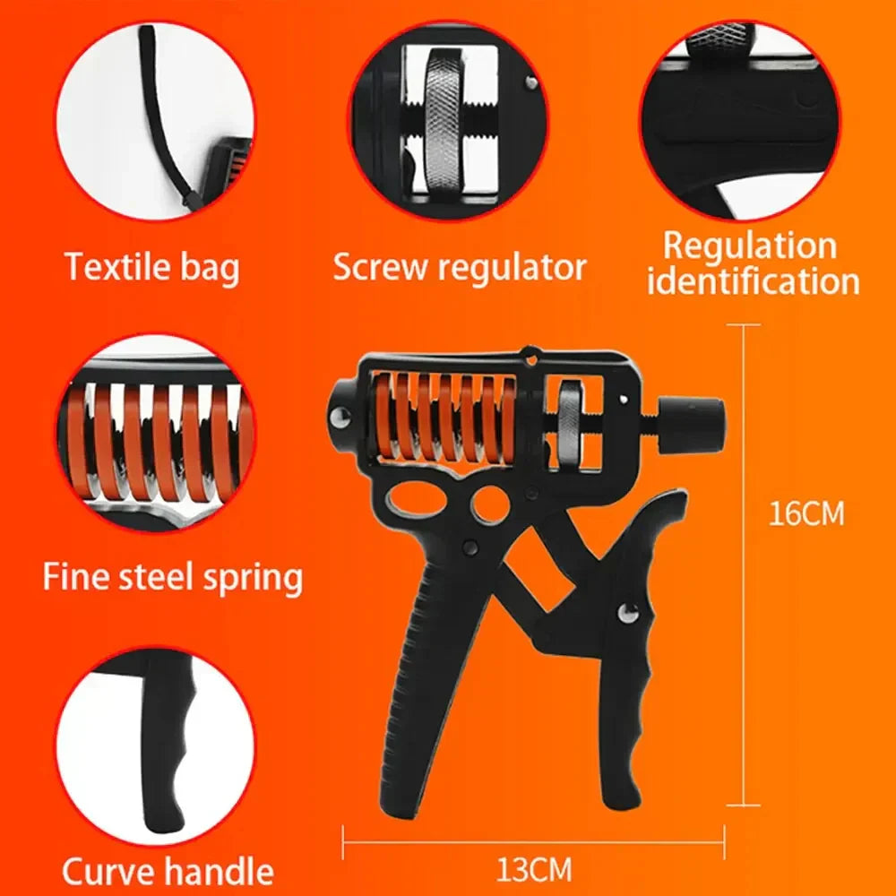Adjustable Hand Grip Strengthener, 5-165kg Resistance