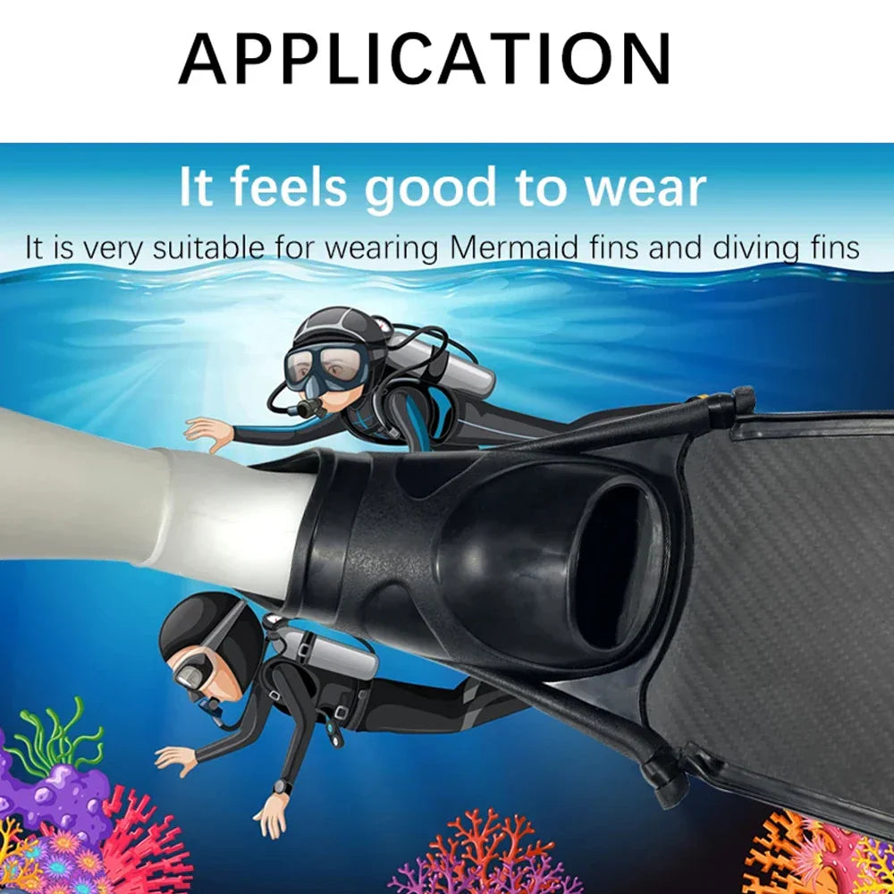 Silicone Water Socks - Non-Slip Beach and Swim Shoes