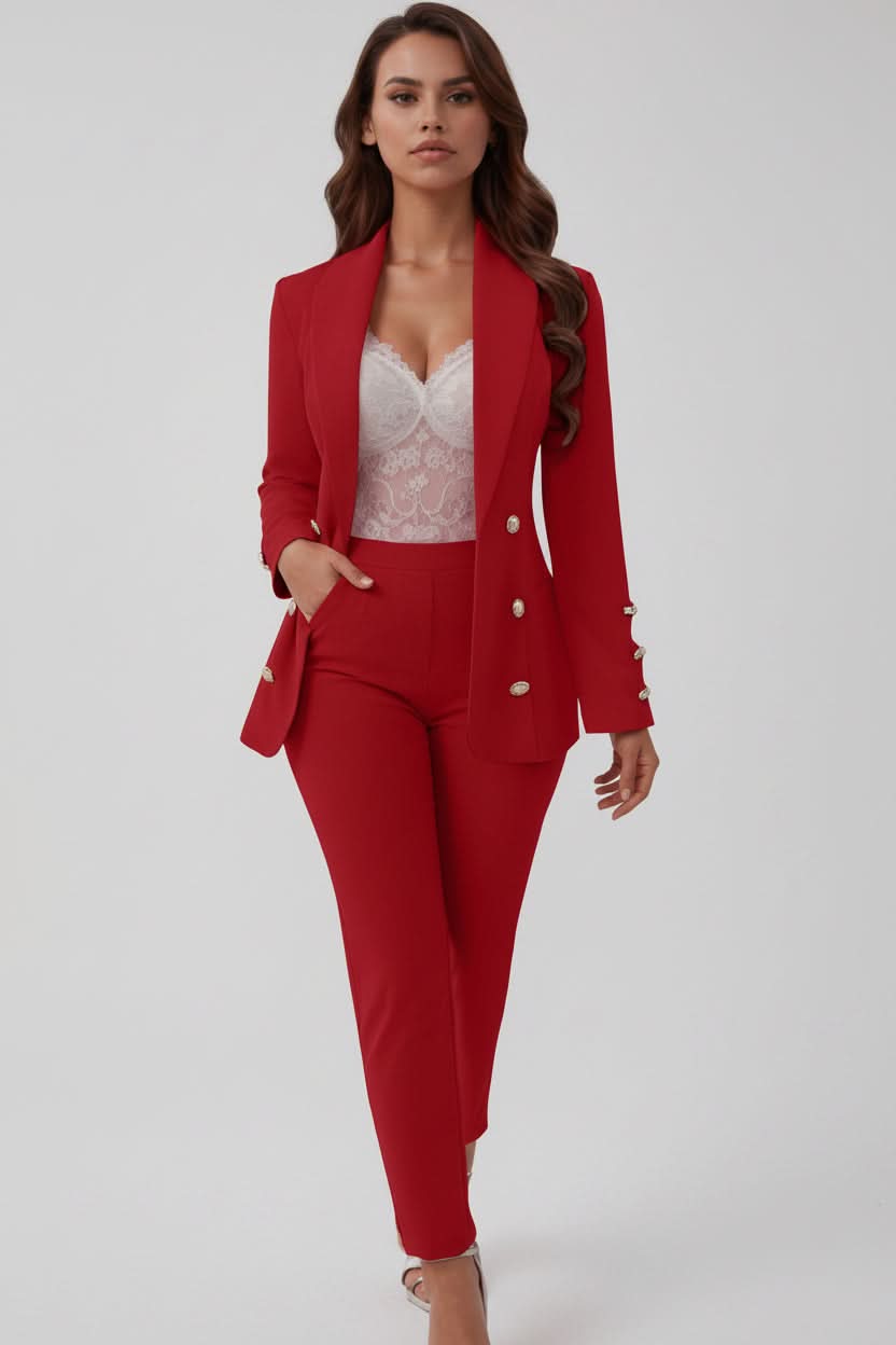 Cami Top & Straight-Leg Trousers Two-Piece Set