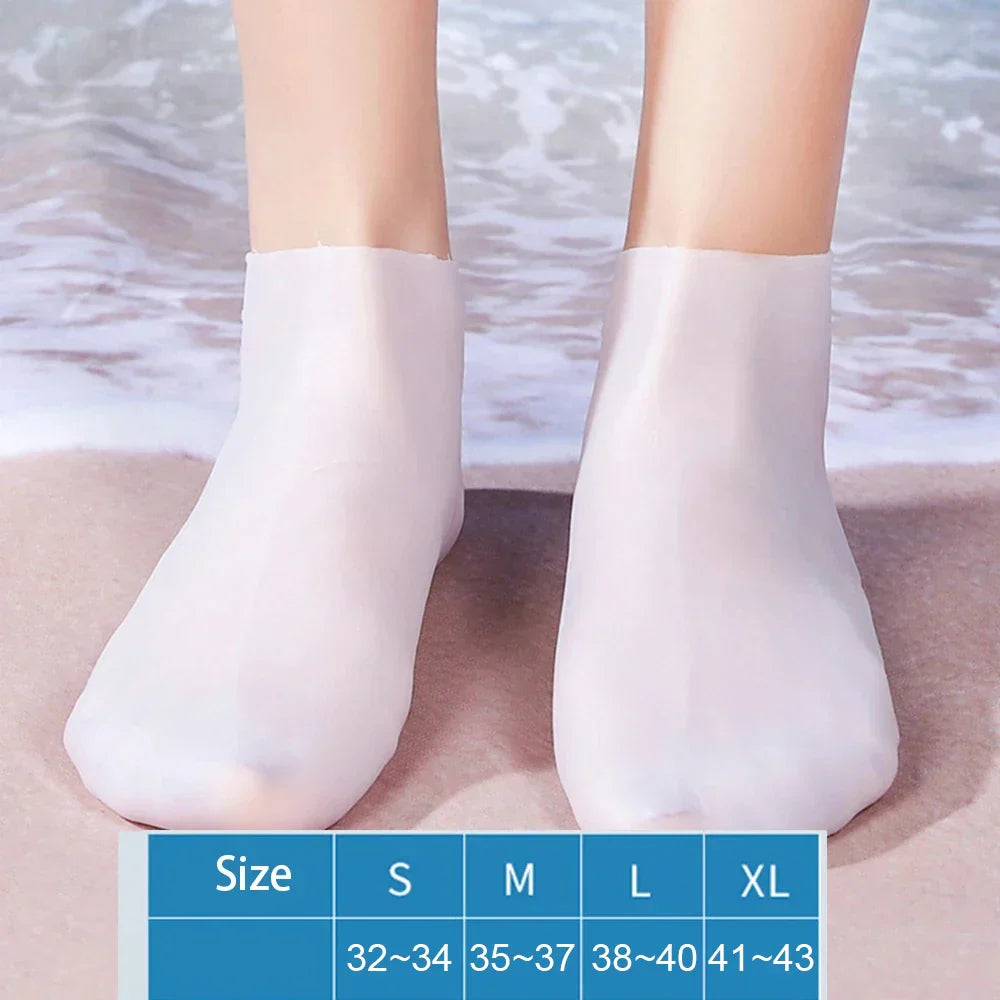 Silicone Water Socks - Non-Slip Beach and Swim Shoes