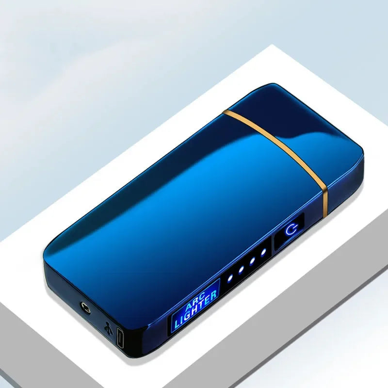 Rechargeable Plasma Arc Lighter – Windproof Double Arch Design