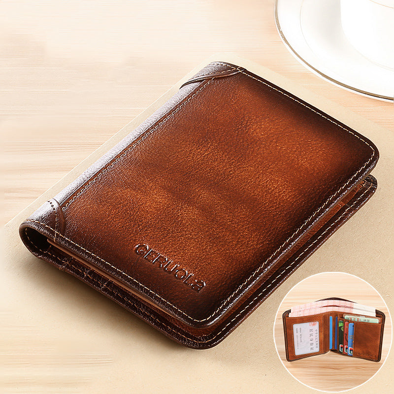 RFID Blocking Wallet for Men - Slim Leather Card Holder