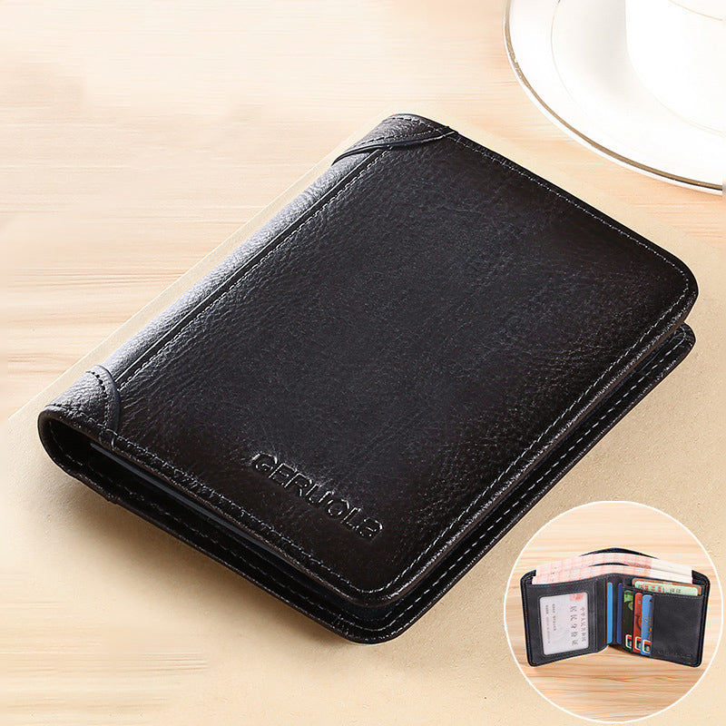 RFID Blocking Wallet for Men - Slim Leather Card Holder