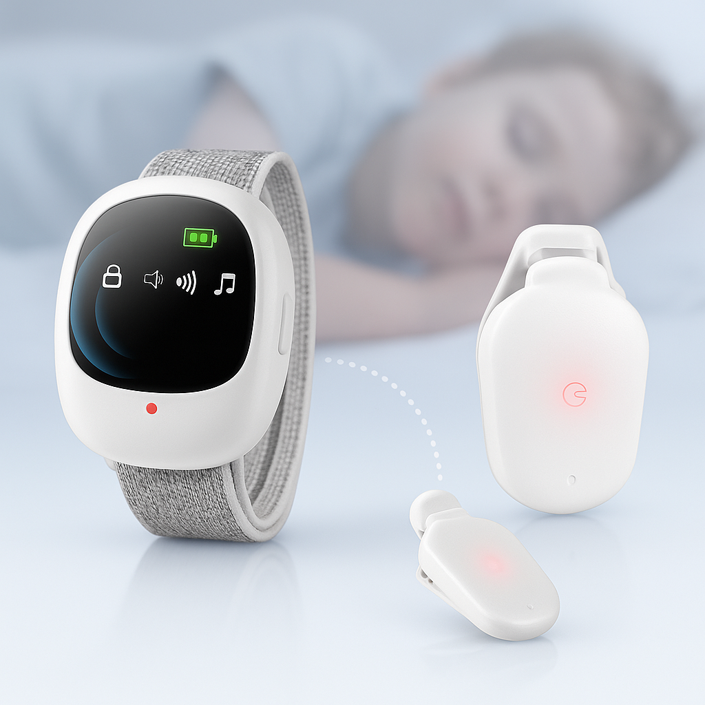 Wireless Bedwetting Alarm - Vibration Sensor for Kids