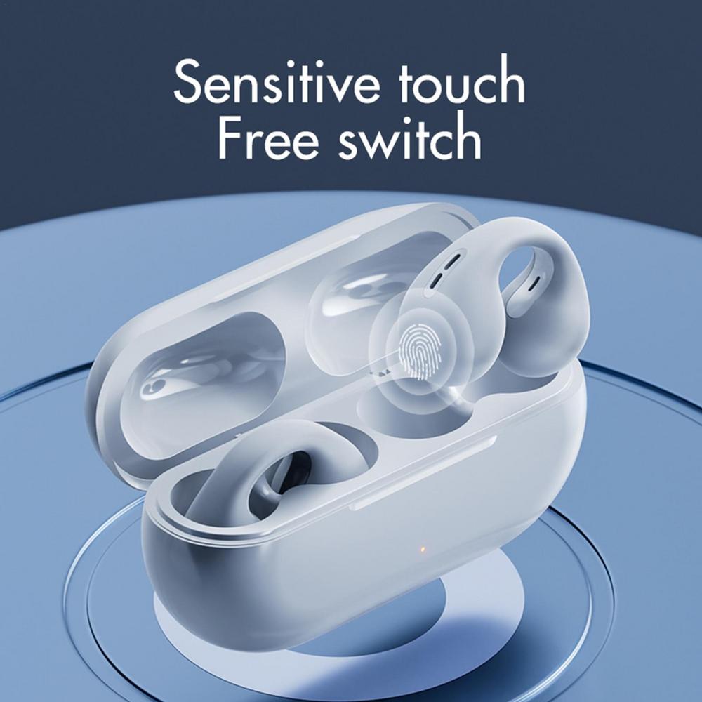 Bone Conduction Wireless Earbuds, Open-Ear Design
