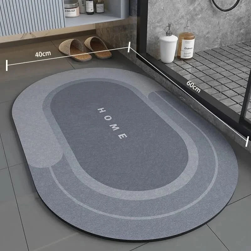 Super Absorbent Non-Slip Bathroom Mat, 40x60cm