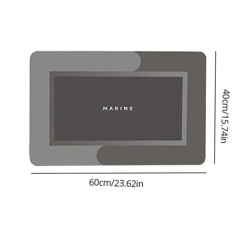 Super Absorbent Non-Slip Bathroom Mat, 40x60cm