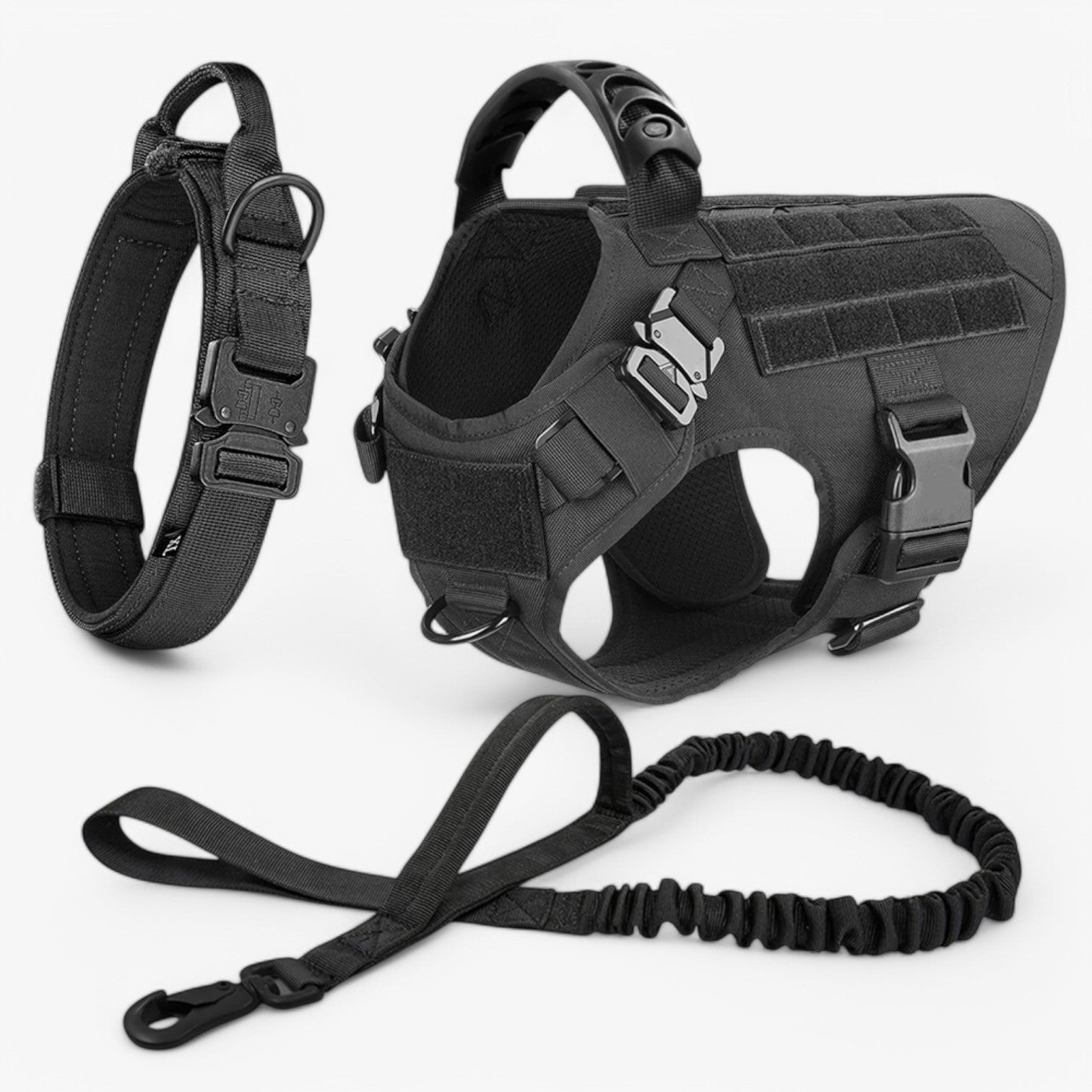 Tactical Dog Training Harness with Quick-Release Handle