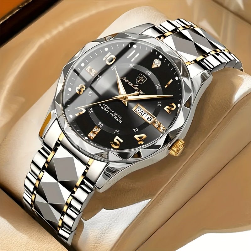 Men's Multifunctional Sports Watch | Waterproof Two-Tone