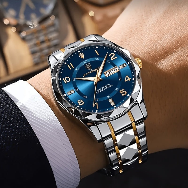 Men's Multifunctional Sports Watch | Waterproof Two-Tone