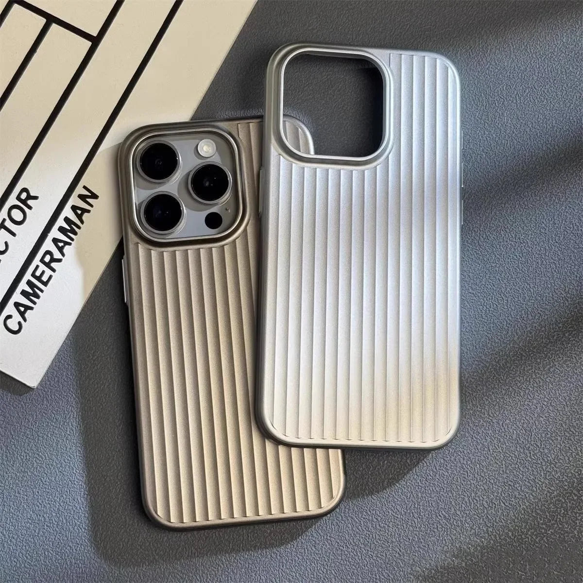 Ribbed Aluminium Phone Case - Slim Protective Cover